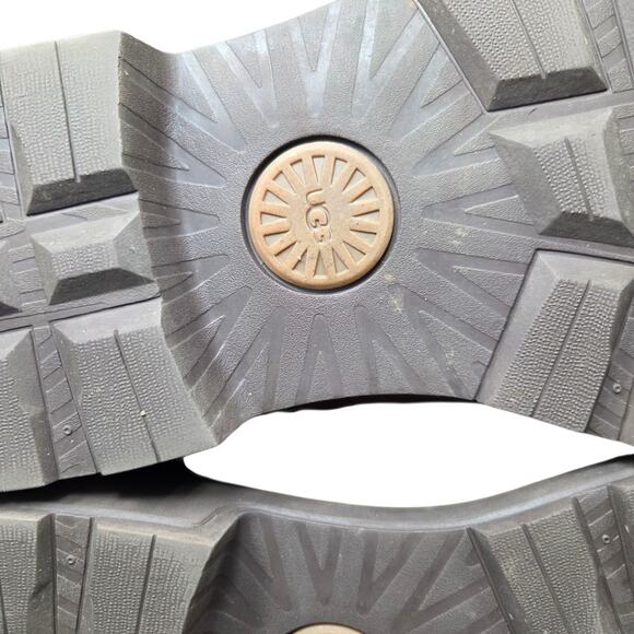 Men's UGG Biltmore Leather Waterproof Brown Size 11 Moc Toe Lace‎ Up Soft Comfy - Picture 11 of 16